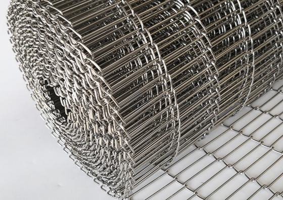 Cavo Mesh Chain Link Conveyor Belt di acciaio inossidabile 304 per la macchina del cioccolato