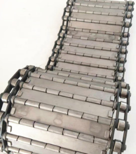 Nastro trasportatore galvanizzato della catena del piatto di acciaio inossidabile per il chip