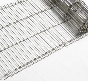 qualità  Flat Flex 304 Stainless Steel Food Conveyor Belt Wire Mesh Fabbrica