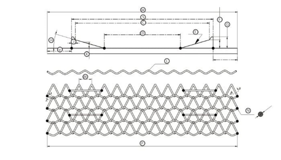 Esclusioni architettonica 200mm x 30m di Mesh Fencing Metal For Bird del cavo del pannello solare