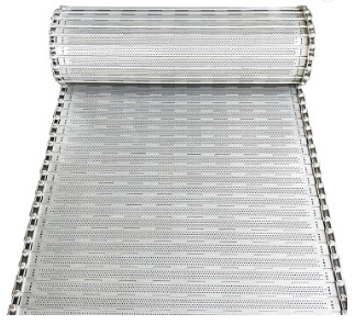 Rottami la catena superiore Mesh Conveyor Belt System della stecca per la fabbrica