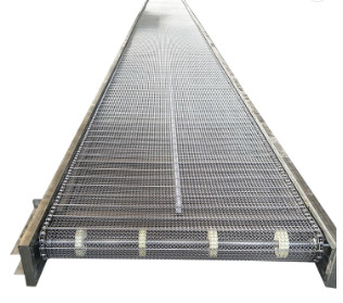 Rottami la catena superiore Mesh Conveyor Belt System della stecca per la fabbrica