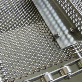Collegamento a catena galvanizzato Diamond Mesh Steel Plate di acciaio inossidabile per i nastri trasportatori