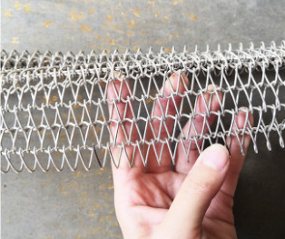 Spirale ad alta temperatura Mesh Conveyor Chain Belt Metal di acciaio inossidabile 314 310s