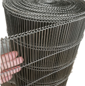 Nastro trasportatore piano su misura di acciaio inossidabile Flex Belt Wire Mesh Egg