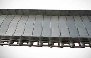 Cavo Mesh Conveyor Belt Slat Chain di acciaio inossidabile SS304