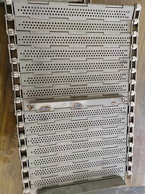 Cavo Mesh Conveyor Belt Slat Chain di acciaio inossidabile SS304