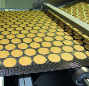 La maglia a catena di acciaio inossidabile rotola il nastro trasportatore del cavo di collegamento per il forno per pasticceria