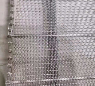 Il commestibile su misura 304 ss fissa il collegamento di Mesh Conveyor Belt Metal Chain