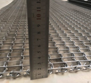 304 nastri trasportatori di acciaio inossidabile Flex Weave Square Wire Mesh