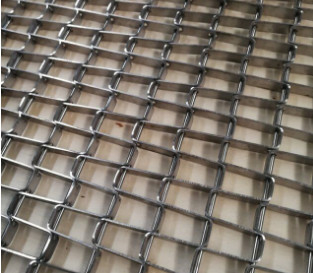 304 nastri trasportatori di acciaio inossidabile Flex Weave Square Wire Mesh