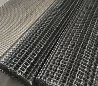 304 nastri trasportatori di acciaio inossidabile Flex Weave Square Wire Mesh