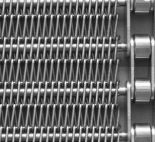nastro metallico di 400mm 500mm Mesh Conveyor Flat Flex Belt con la catena