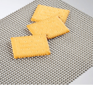 Cottura galvanizzata d'acciaio rotolata del biscotto di 4x8 Diamond Mesh Wire Conveyor Belts For