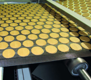 Cottura galvanizzata d'acciaio rotolata del biscotto di 4x8 Diamond Mesh Wire Conveyor Belts For