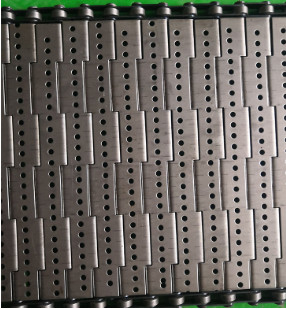 Landa perforata di Mesh Conveyor Belt Stainless Steel del cavo con il deflettore