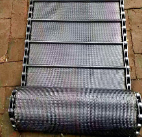 Industria alimentare su misura Diamond Mesh Steel Plate Conveyor Belt