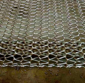 Industria alimentare su misura Diamond Mesh Steel Plate Conveyor Belt
