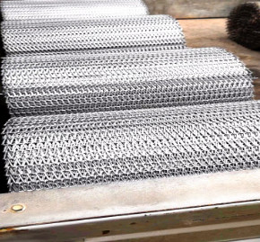 Industria alimentare su misura Diamond Mesh Steel Plate Conveyor Belt