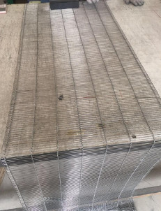 Trasportatore a catena a ferro di cavallo elettrolitico Mesh Material 304