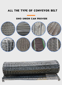 Lamiera sottile estensibile 304SS Diamond Mesh Panels Conveyor Belt
