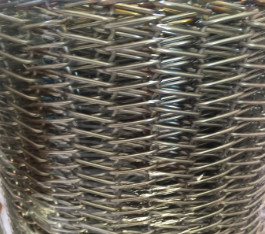 Cavo piano Diamond Mesh Steel Screen Conveyor Belt del collegamento a catena