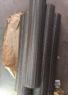 Cavo piano Diamond Mesh Steel Screen Conveyor Belt del collegamento a catena
