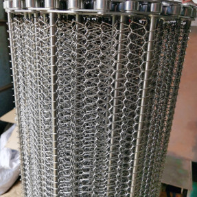 Comando a catena ad alta temperatura Flex Belt Wire Mesh piano di resistenza per il trasportatore