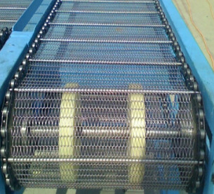 Comando a catena ad alta temperatura Flex Belt Wire Mesh piano di resistenza per il trasportatore