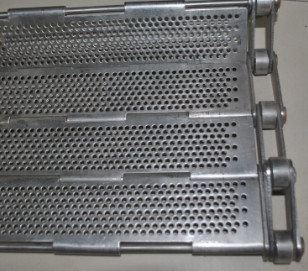 430 acciaio inossidabile perforato Chip Conveyor Chain Plate Belt