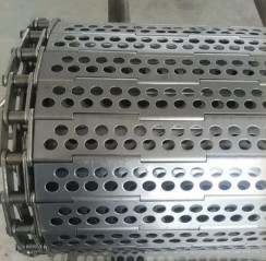 430 acciaio inossidabile perforato Chip Conveyor Chain Plate Belt