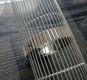 Cavo saldato galvanizzato pollo saldato Mesh Belt di acciaio inossidabile