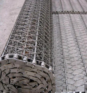 Nastro trasportatore a catena Mesh Sprocket Driven del metallo di acciaio inossidabile
