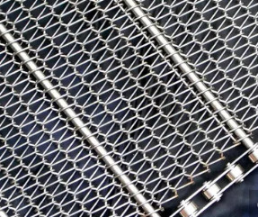 maglia dello schermo del metallo di Flex Conveyor Belt Heavy Duty dell'occhio di acciaio inossidabile di 1mm