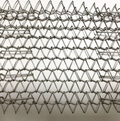 Facciata di acciaio al carbonio Rod Mesh Crimped Woven Metal Grid per la decorazione