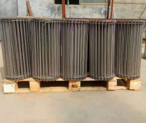 Cintura di maglia in acciaio inossidabile lucidata Materiale di filo di acciaio a larghezza personalizzata utilizzato nell'industria dell'imballaggio e nell'automazione dei trasportatori
