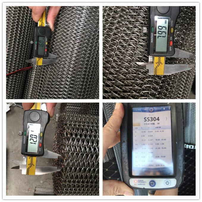 304 sistemi di Mesh Belt Ladder Chain Conveyor dell'alimento di acciaio inossidabile 10