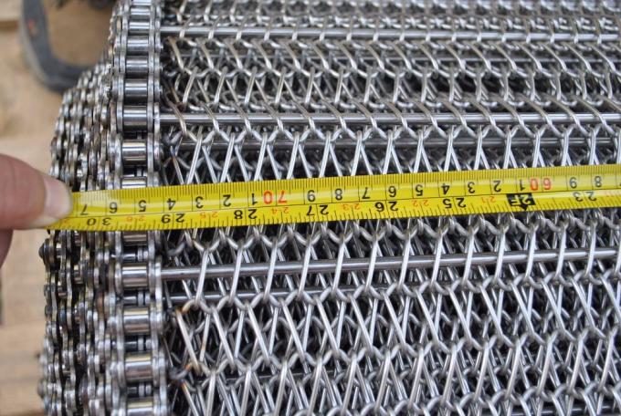 Catena su misura del nastro trasportatore del cioccolato della frutta di resistenza della corrosione guidata 8