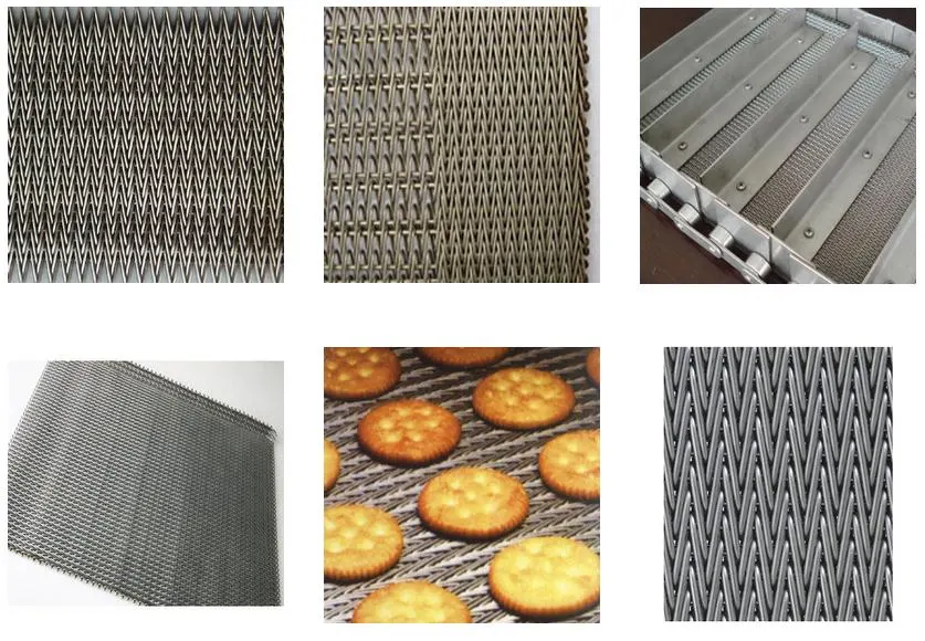 Cinghie di Mesh Universal Weave Metal Conveyor del cavo di acciaio inossidabile, cinghia di trasmissione, cinghia Blance Mesh Belt di V per industria alimentare